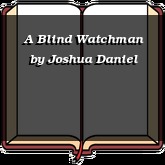 A Blind Watchman