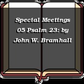 Special Meetings 05 Psalm 23: