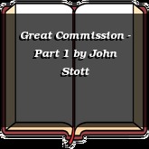 Great Commission - Part 1