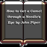 How to Get a Camel through a Needle's Eye
