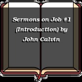 Sermons on Job #1 (Introduction)