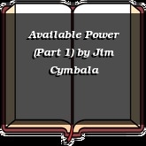 Available Power (Part 1)