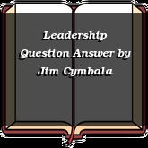 Leadership Question Answer