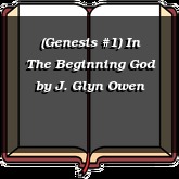 (Genesis #1) In The Beginning God