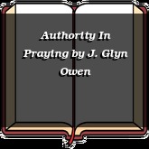Authority In Praying