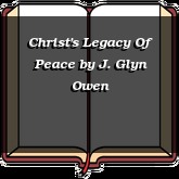 Christ's Legacy Of Peace