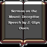Sermon on the Mount: Deceptive Speech
