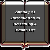 Sunday #1 Introduction to Revival