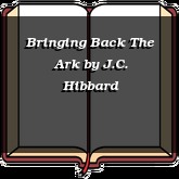 Bringing Back The Ark