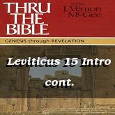 Leviticus 15 Intro cont.