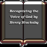 Recognizing the Voice of God