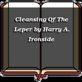 Cleansing Of The Leper