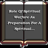 Role Of Spiritual Warfare As Preparation For A Spiritual Awakening