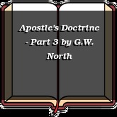 Apostle's Doctrine - Part 3