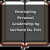 Developing Personal Leadership