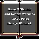 Russell Stendal and George Warnock - 10-20-95