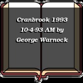 Cranbrook 1993 10-4-93 AM