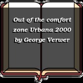 Out of the comfort zone Urbana 2000