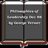 Philosophies of Leadership Dec 88