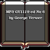 MP3 GV1119 ed No 6