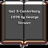 Gal 5 Canterbury 1978