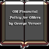 OM Financial Policy for OMers