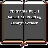 CD GV498 Why I joined AD 2000