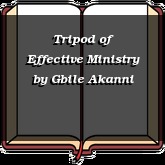 Tripod of Effective Ministry