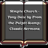 Simple Church - Tony Dale