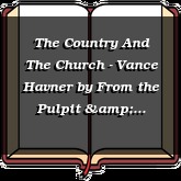 The Country And The Church - Vance Havner