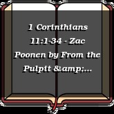 1 Corinthians 11:1-34 - Zac Poonen
