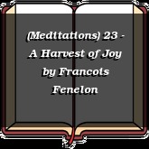 (Meditations) 23 - A Harvest of Joy