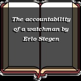 The accountability of a watchman
