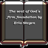 The seal of God´s firm foundation
