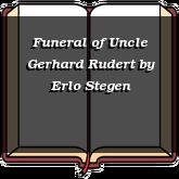 Funeral of Uncle Gerhard Rudert