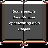 God´s people humble and epentant