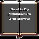 Great is Thy faithfulness
