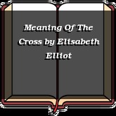Meaning Of The Cross