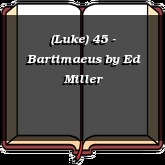 (Luke) 45 - Bartimaeus