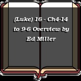 (Luke) 16 - Ch4-14 to 9-6 Overview