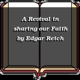 A Revival in sharing our Faith