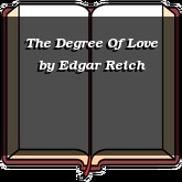 The Degree Of Love