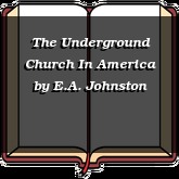 The Underground Church In America