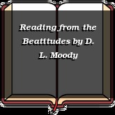 Reading from the Beatitudes