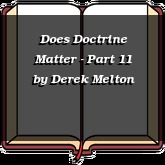Does Doctrine Matter - Part 11