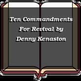 Ten Commandments For Revival