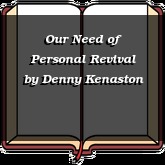 Our Need of Personal Revival
