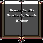Reason for His Passion