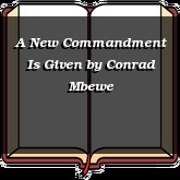 A New Commandment Is Given