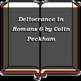 Deliverance in Romans 6